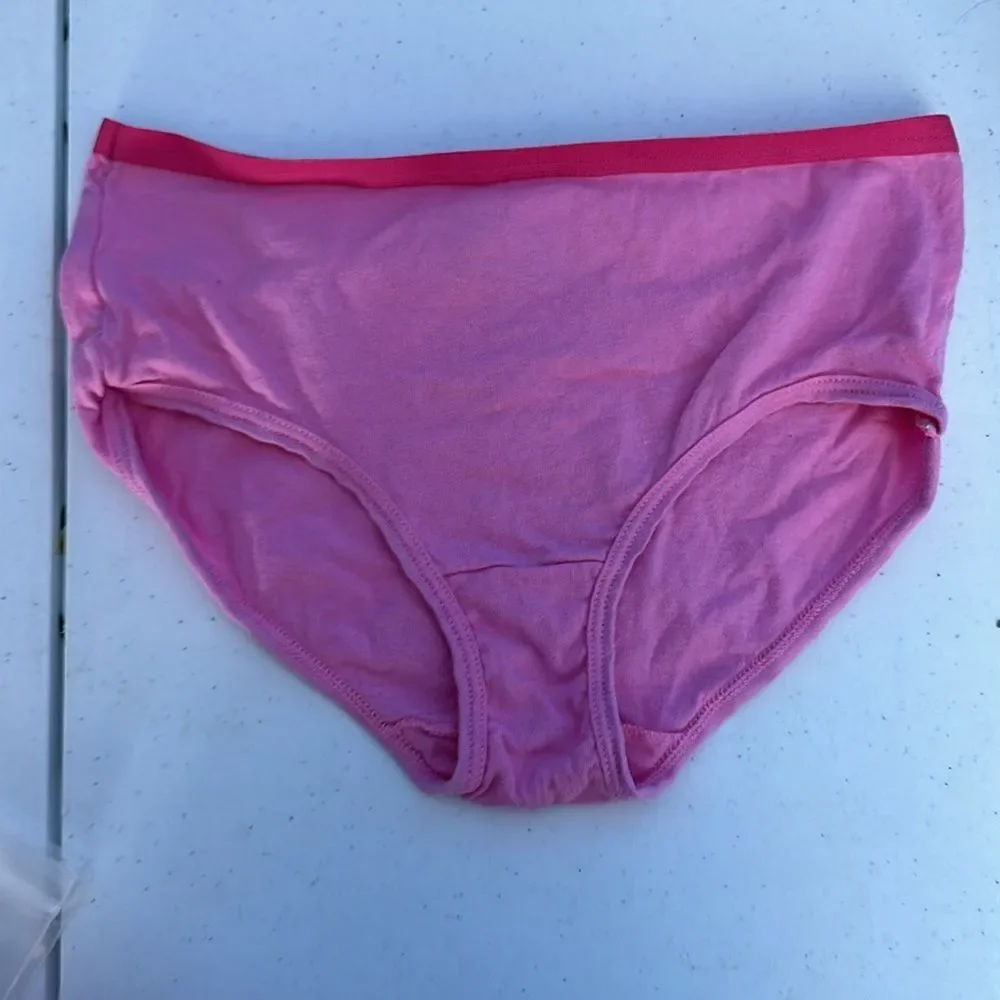 Fruit of the Loom Women’s Cotton Panties Size 14 Lot of 4 Solid Colors Briefs
